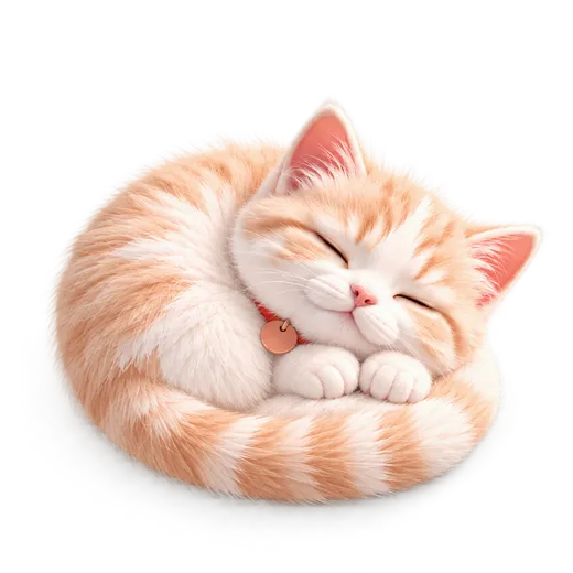 Спит котёнок — заботятся вместе